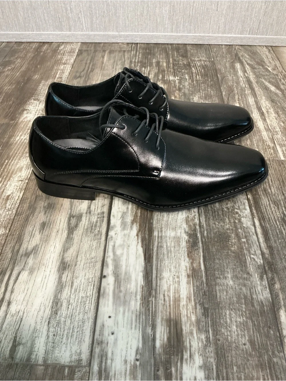 Stacy Adams Black Patent Leather Derby Shoe Size 12